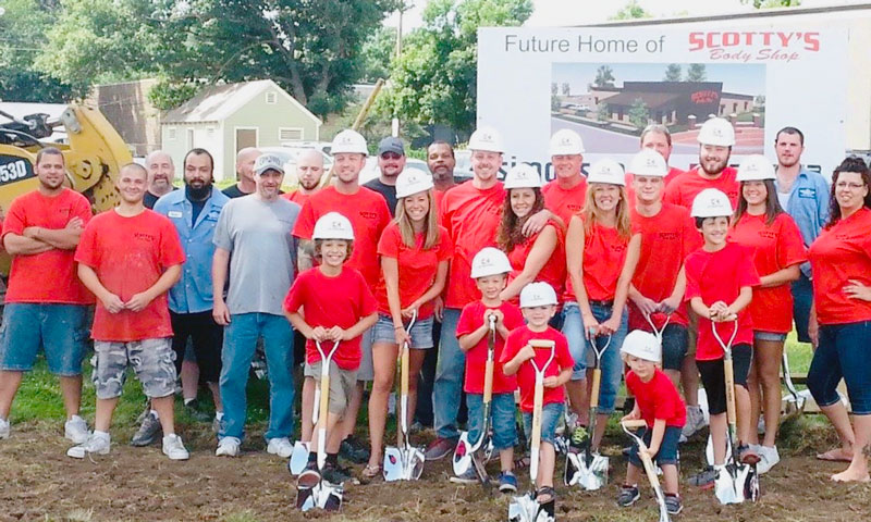 breaking ground on new shop